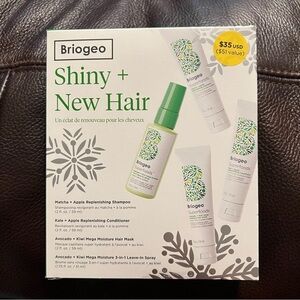 NWT Briogeo Shiny + New Hair Care Set